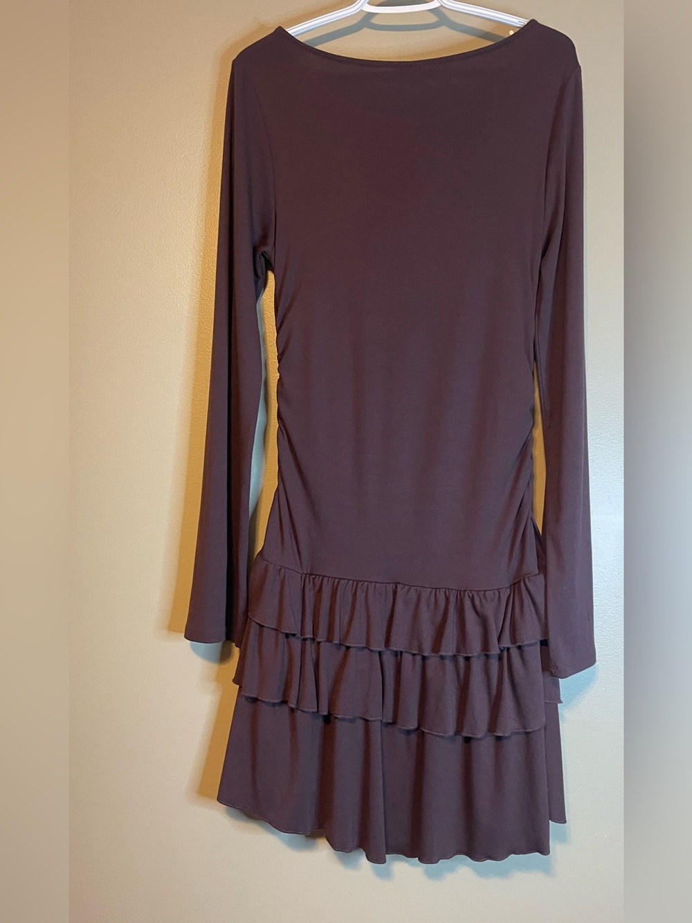 Free People Good Feels Ruffle Long-Sleeve Mini Dress - Picture 12 of 13
